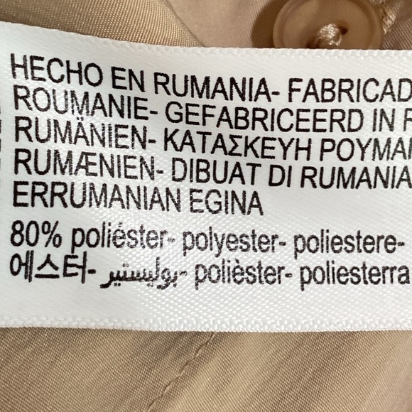 NWT. Massimo Dutti Beige Gathered Mandarin Collar Shirt. Size XS. - Picture 9 of 11